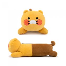 Kakao Friends Choonsik Plush Pencil Case | Wide & Long Storage Capacity | Soft Fabric Multi Pouch | Designed in Korea